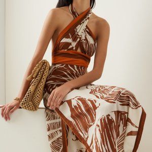 Johanna Ortiz Una concha en el mar cotton maxi dress